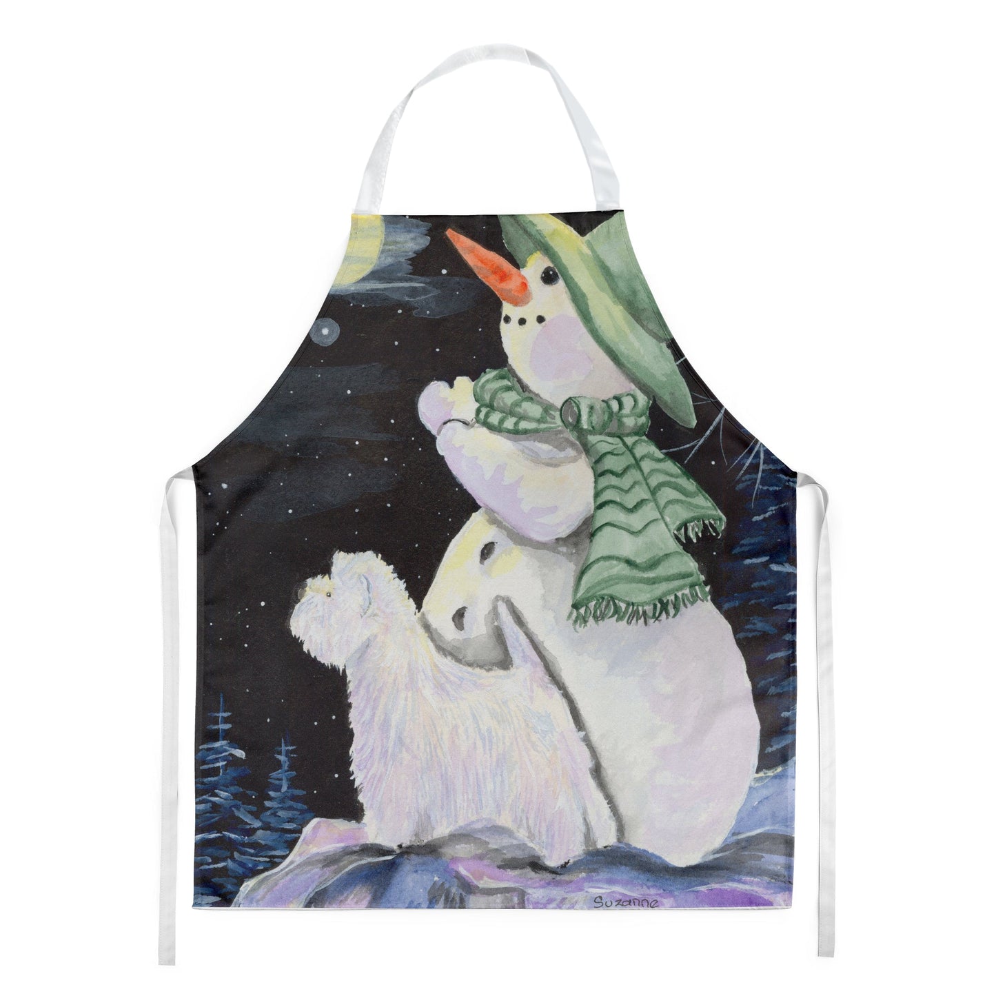 Snowman with Westie Apron by Caroline's Treasures