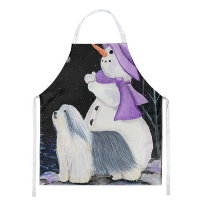 Snowman with Bearded Collie Apron by Caroline's Treasures