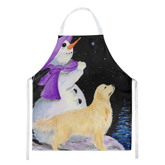 Snowman with Golden Retriever Apron by Caroline's Treasures