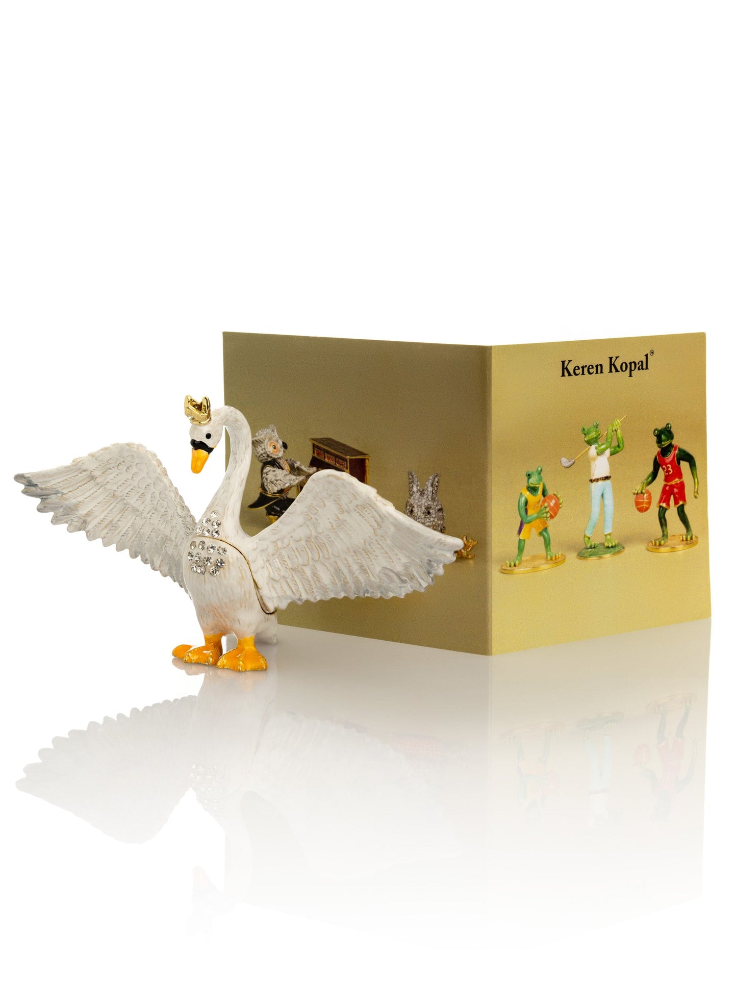 White Swan Trinket Box by Keren Kopal