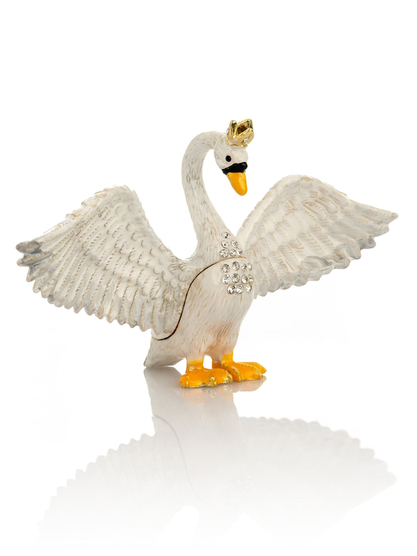 White Swan Trinket Box by Keren Kopal