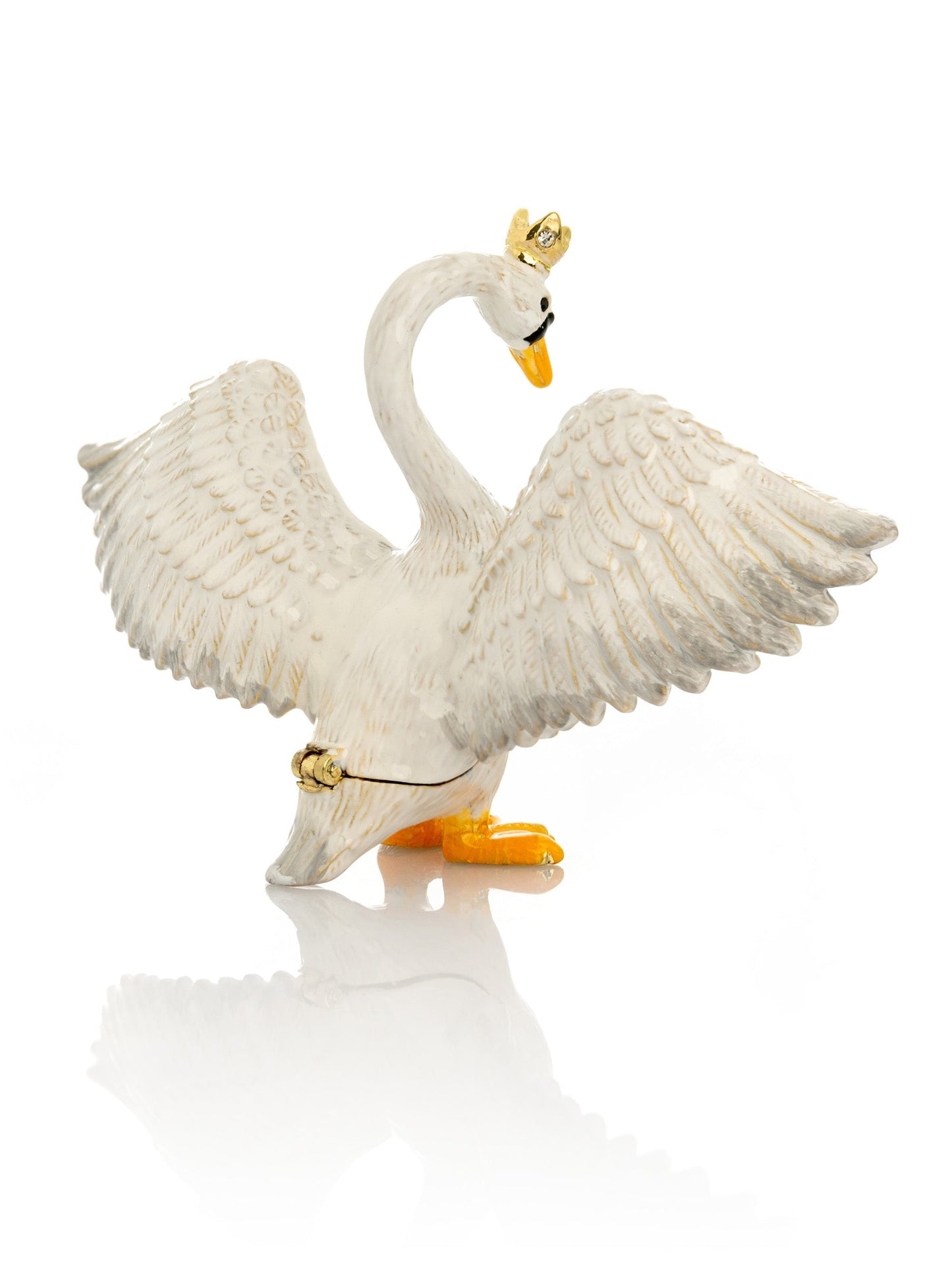 White Swan Trinket Box by Keren Kopal