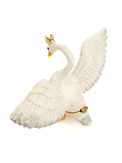 White Swan Trinket Box by Keren Kopal