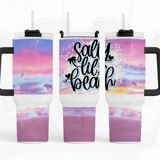 Salty Beach 40 oz. Tumbler by Crafty Casey's