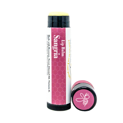 Sangria All Natural Beeswax Lip Balm by Sister Bees