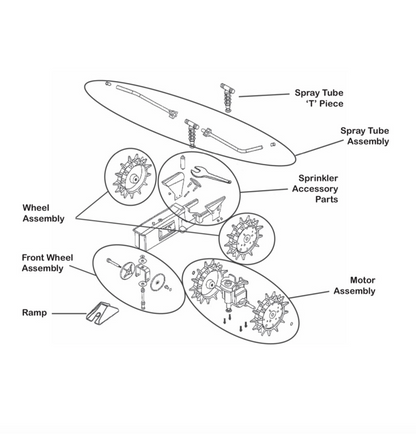 Travelling Sprinkler Motor Assembly Kit Spare Part by Watex