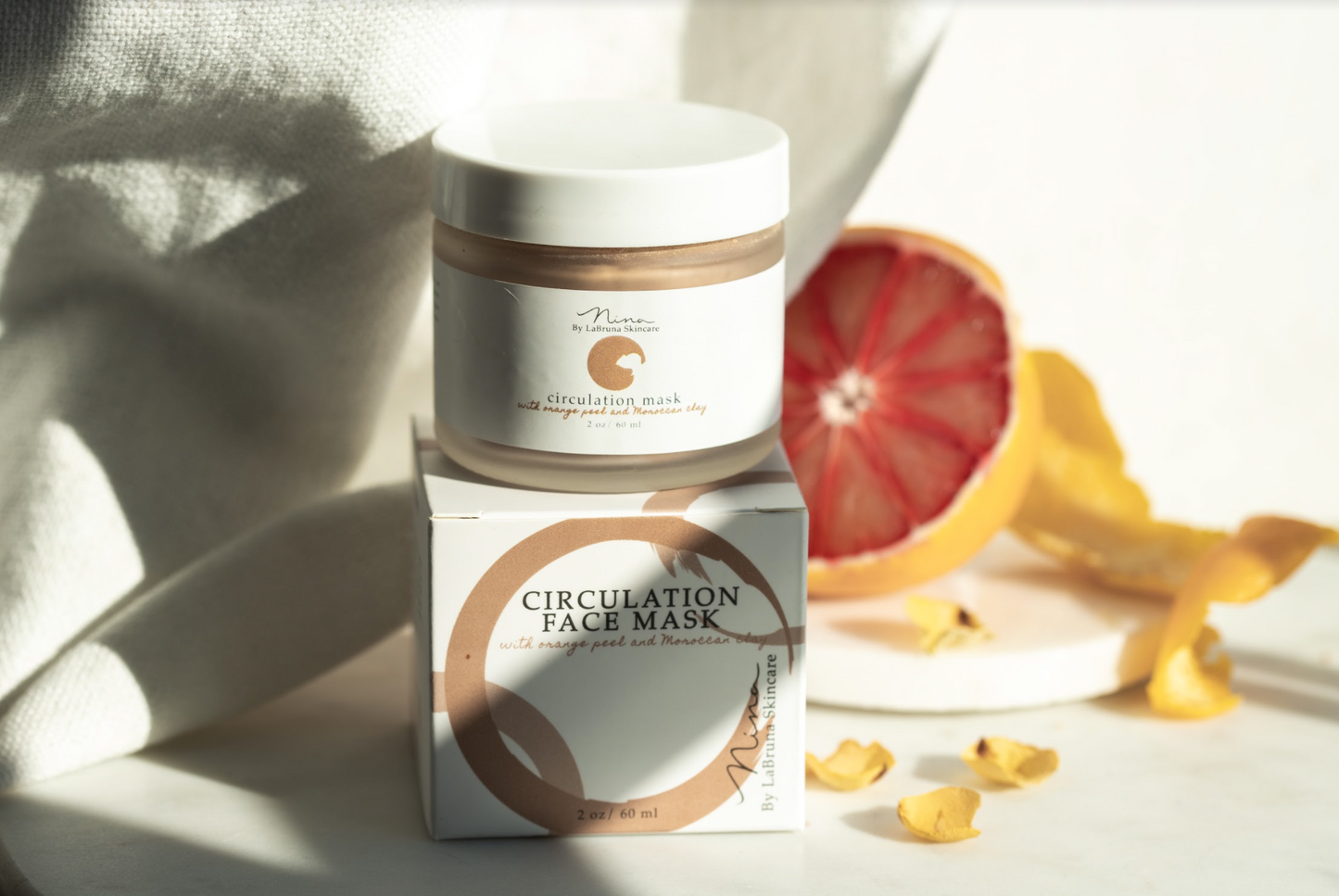 Circulation Mask with Orange Peel and Moroccan Clay by LaBruna Skincare