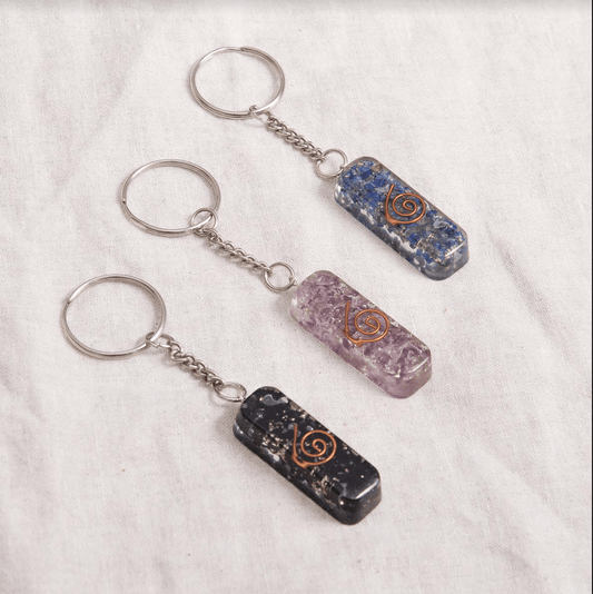 Orgonite Gemstone Keychains by Tiny Rituals