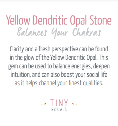 Yellow Dendritic Opal Energy Bracelet by Tiny Rituals