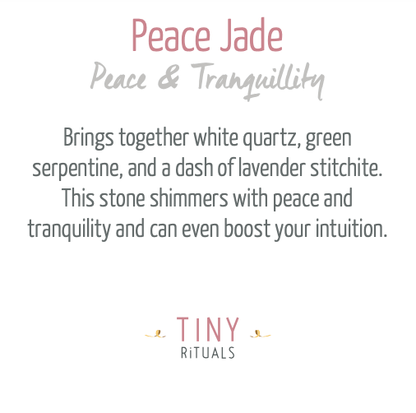 Peace Jade Energy Bracelet by Tiny Rituals