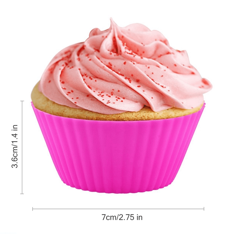 12 Reusable Silicone Baking Cups by Threaded Pear