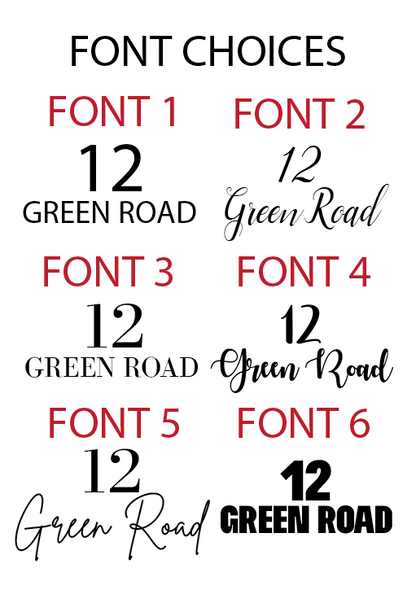 Sage Green Palm Leaf Design House Name/Number High Quality Acrylic Outdoor Or Inside Sign Including Fixtures & Standoffs - Assorted Colours & Fonts (See Images) by WinsterCreations™ Official Store