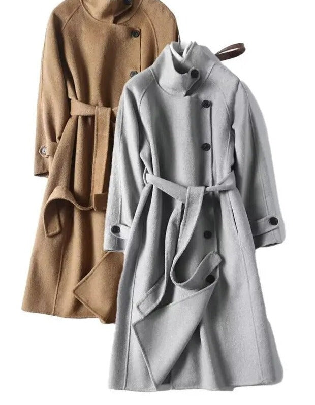 Double-Sided Women Woolen Coat Winter 2023 by BlakWardrob