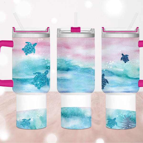 Sea Turtles 40 oz. Tumbler by Crafty Casey's