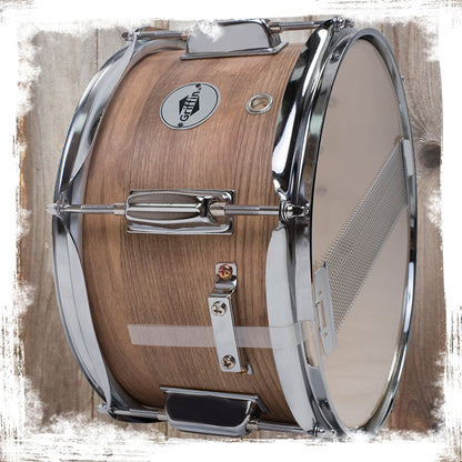 Popcorn Soprano Snare Drum by GRIFFIN | Acoustic Firecracker 10"x6" Poplar Wood Shell with Oakwood PVC | Mini Concert Marching Percussion Musical Instrument with Snare Throw Off, Drummers Key & Head by GeekStands.com