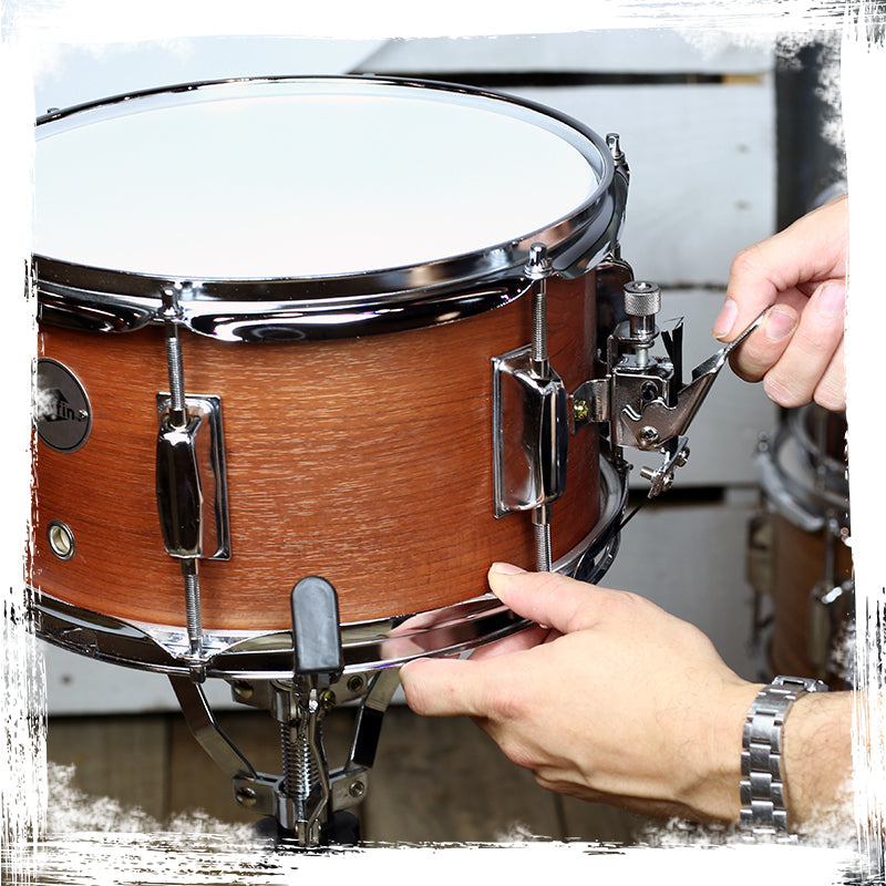 Popcorn Snare Drum by GRIFFIN - Soprano Firecracker 10" x 6" Poplar Wood Shell with Hickory PVC - Concert Percussion Musical Instrument Drummers Key by GeekStands.com