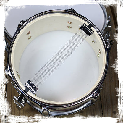 Popcorn Snare Drum by GRIFFIN | Firecracker Acoustic 10" x 6" Poplar Shell with Zebra Wood PVC | Soprano Mini Concert Marching Percussion Musical Instrument with Snare Throw Off, Drummers Key & Head by GeekStands.com