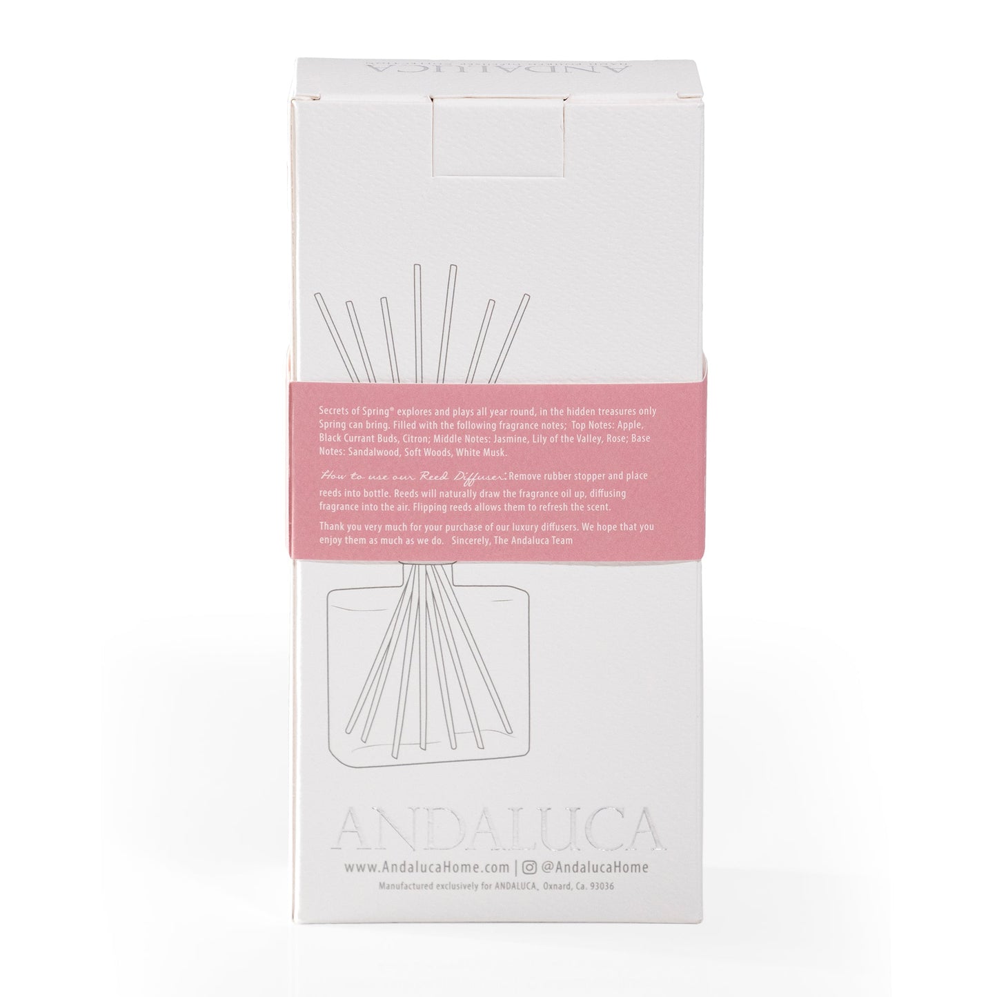 Secrets of Spring Reed Diffuser by Andaluca Home