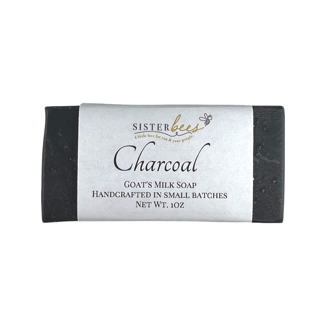 Travel Size Charcoal Goat's Milk Soap by Sister Bees