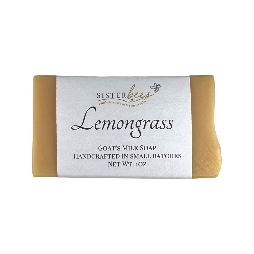 Travel Size Lemongrass Goat's Milk soap by Sister Bees