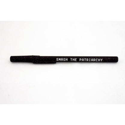 Smash the Patriarchy 6 Pens Black Sparkle Pen Pack by The Bullish Store