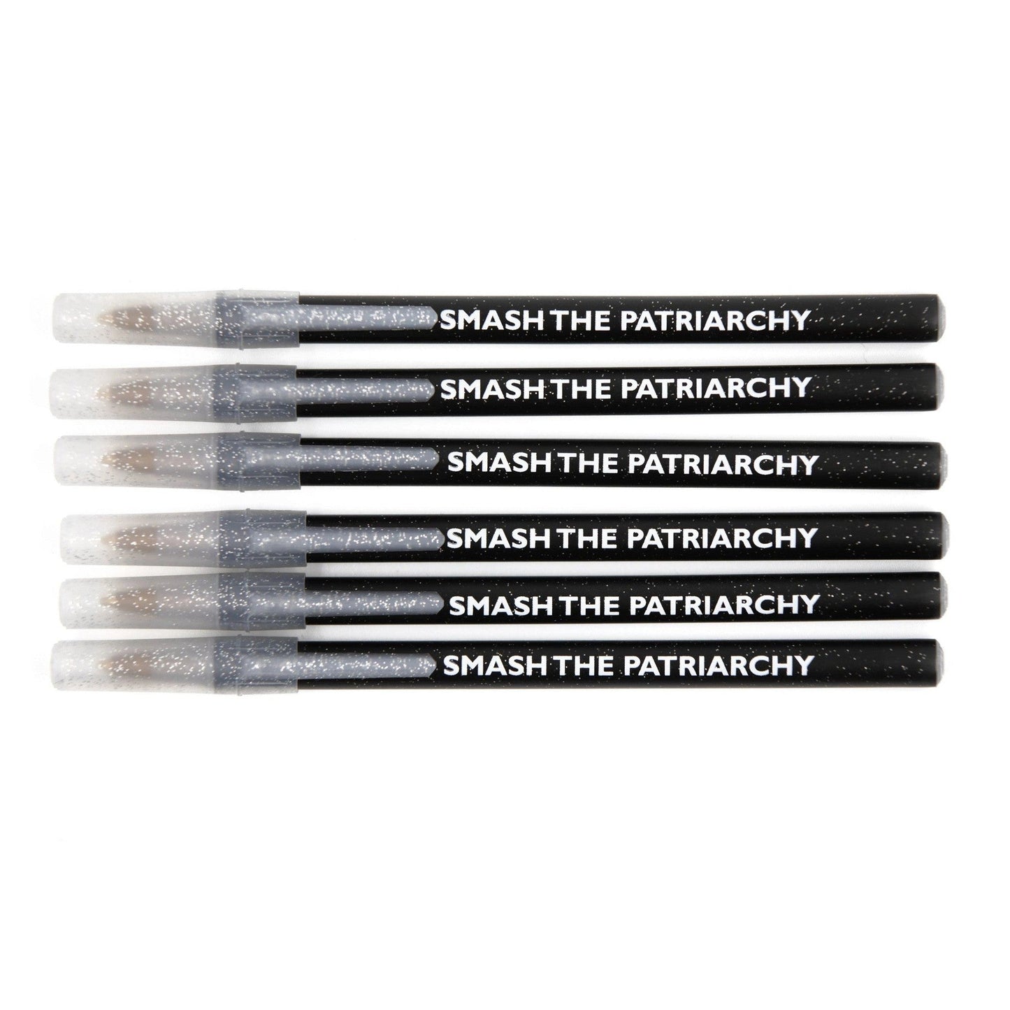 Smash the Patriarchy Pens in Galaxy Sparkle - 6 Pens by The Bullish Store