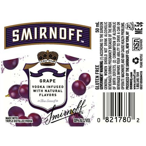 Smirnoff Grape Vodka by CraftShack Liquor Store