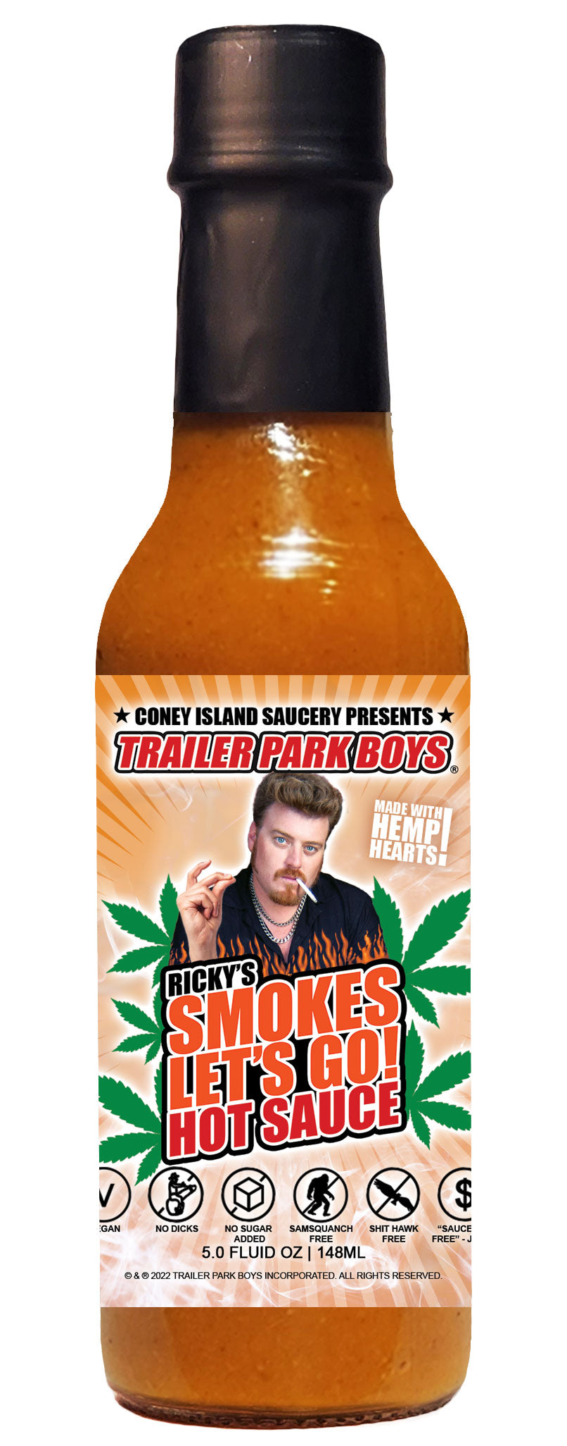 Trailer Park Boys - Ricky's Smokes Let's Go Hot Sauce 5oz by Coney Island Saucery