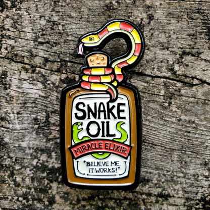 Snake Oil Pin by Kolorspun