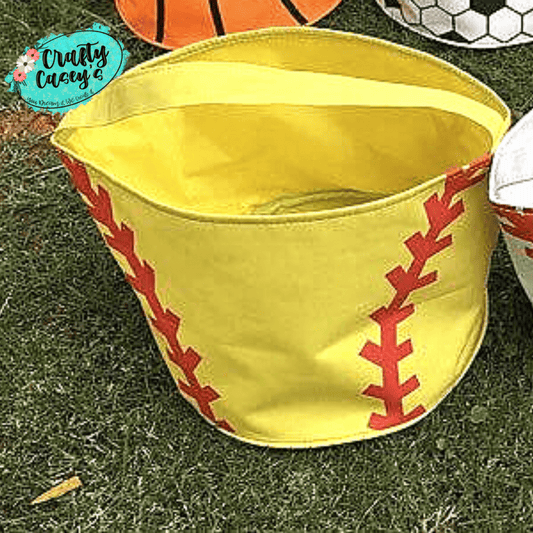 Softball Halloween Trick Or Treat Totes -Personalized-Embroidered by Crafty Casey's