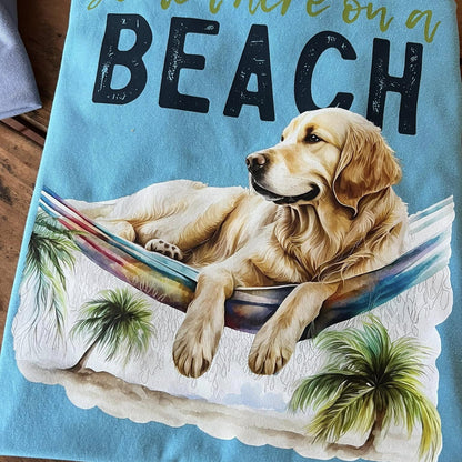 Somewhere On The Beach Dog Days Tee by Crafty Casey's