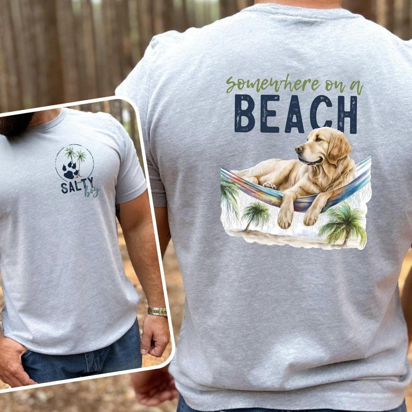 Somewhere On The Beach Dog Days Tee by Crafty Casey's