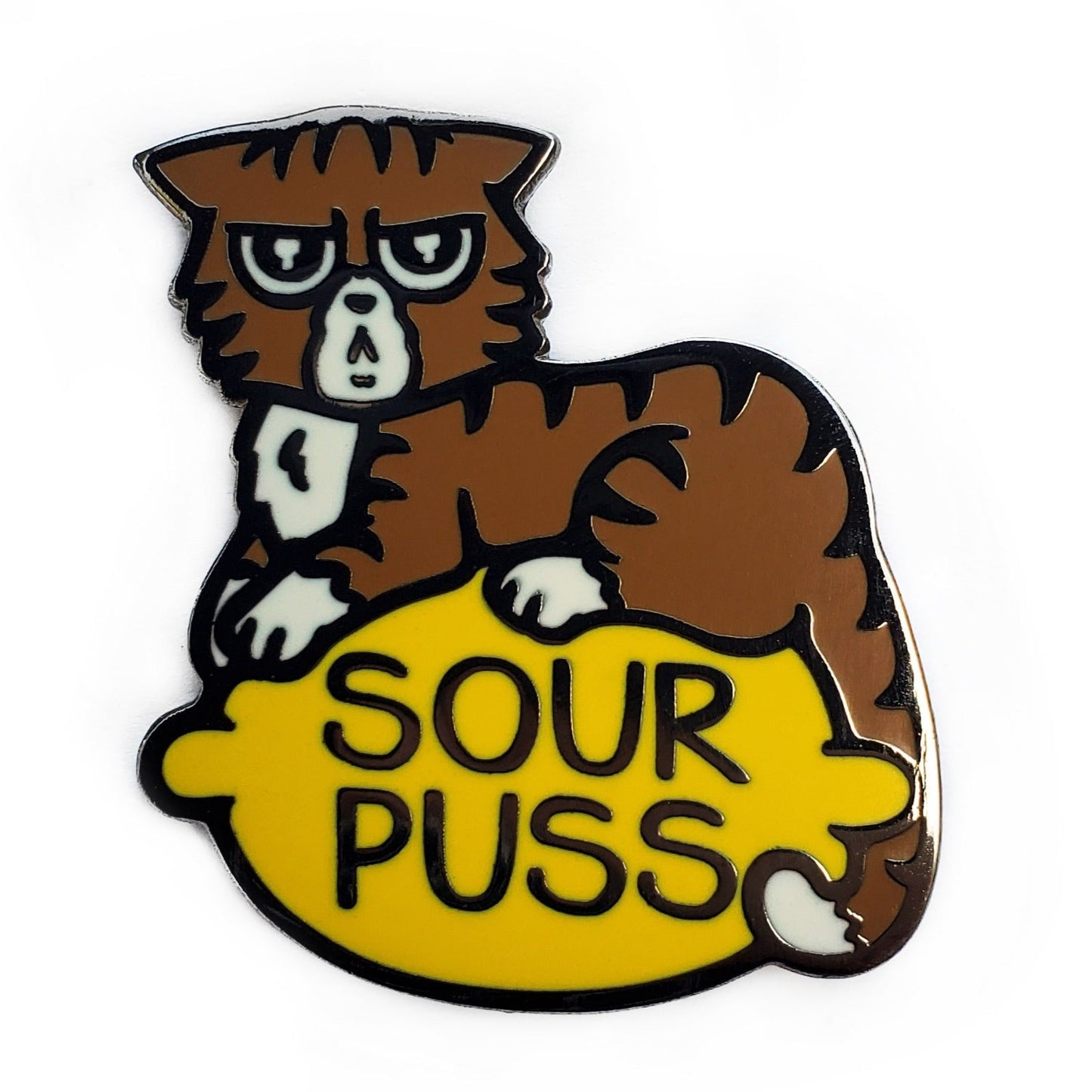 Sourpuss Pin by Kolorspun