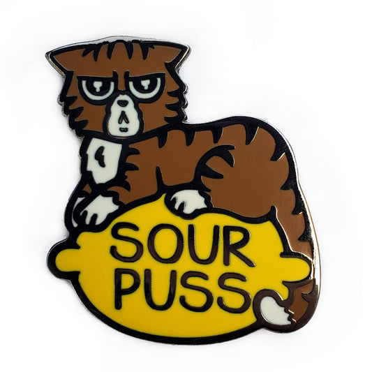 Sourpuss Pin by Kolorspun