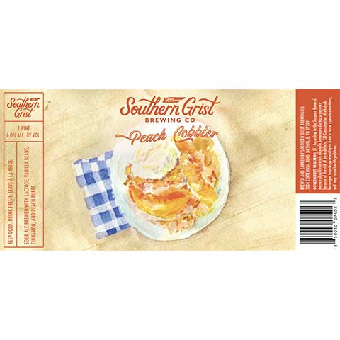 Southern Grist Peach Cobbler Sour by CraftShack Liquor Store