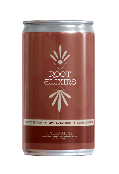 Root Elixirs Sparkling Spiced Apple Premium Cocktail Mixer *Limited Edition and Infusion Kit - 24 Cans (7.5 oz) by Farm2Me