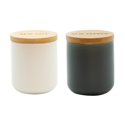 Salt & Pepper Pinch Pots + Scoops by Spicewell