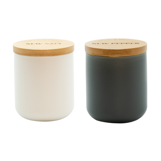 Salt & Pepper Pinch Pots + Scoops by Spicewell