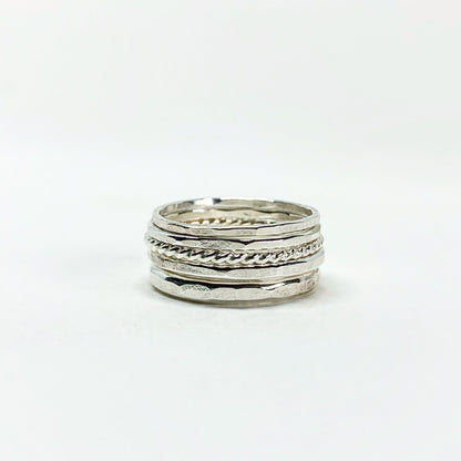 Five Stacking Ring Set by Jennifer Cervelli Jewelry