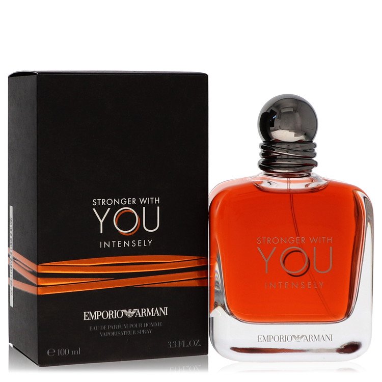 Stronger With You Intensely by Giorgio Armani Eau De Parfum Spray 3.4 oz for Men by Avera Group