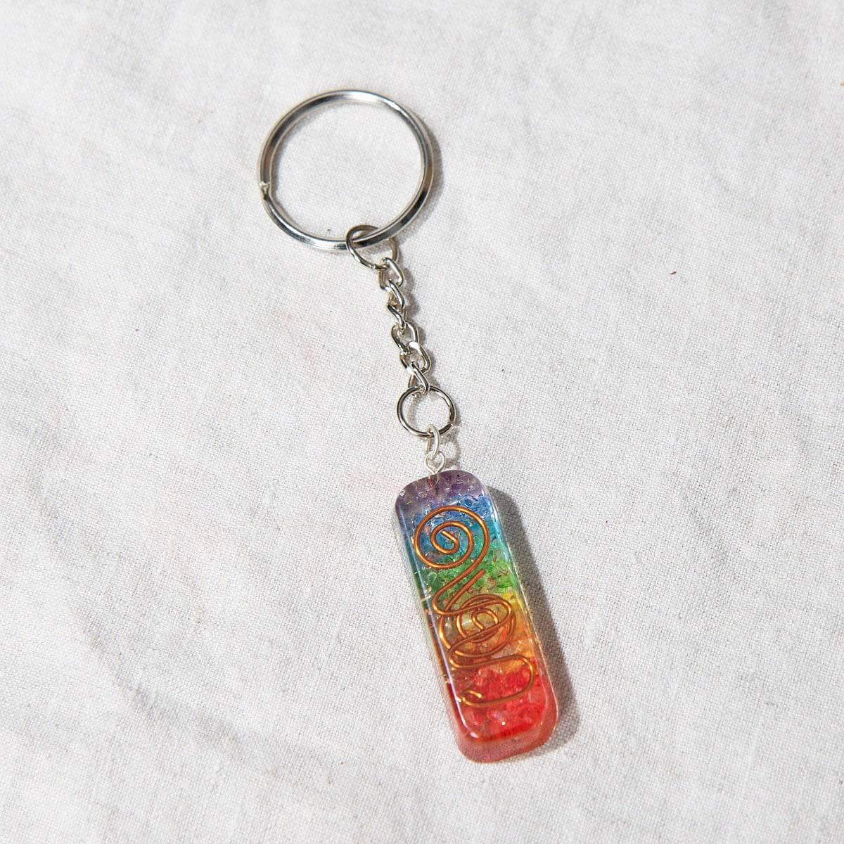 Orgonite Gemstone Keychains by Tiny Rituals