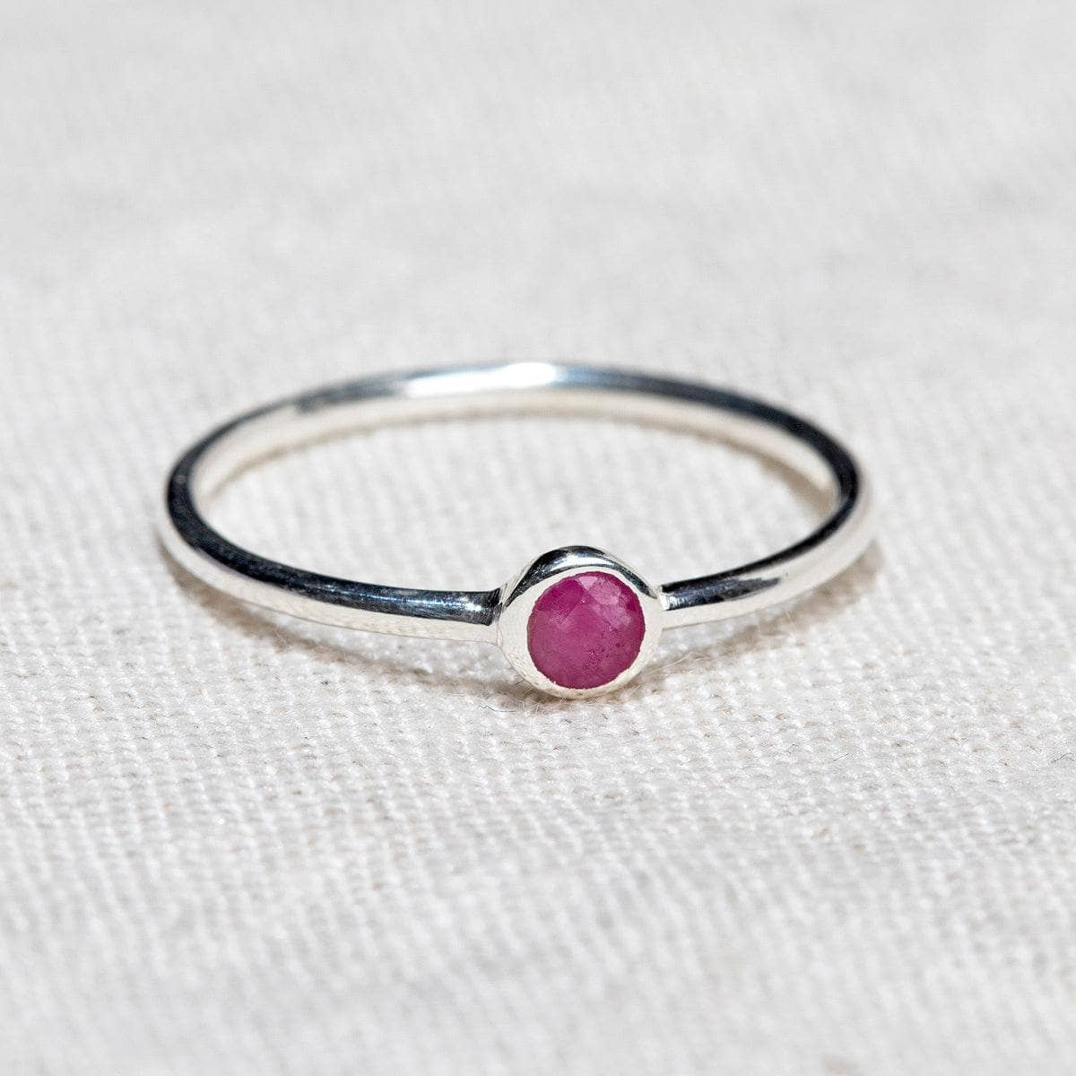 Ruby Silver or Gold Ring by Tiny Rituals