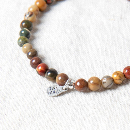 Natural Picasso Jasper Energy Bracelet by Tiny Rituals