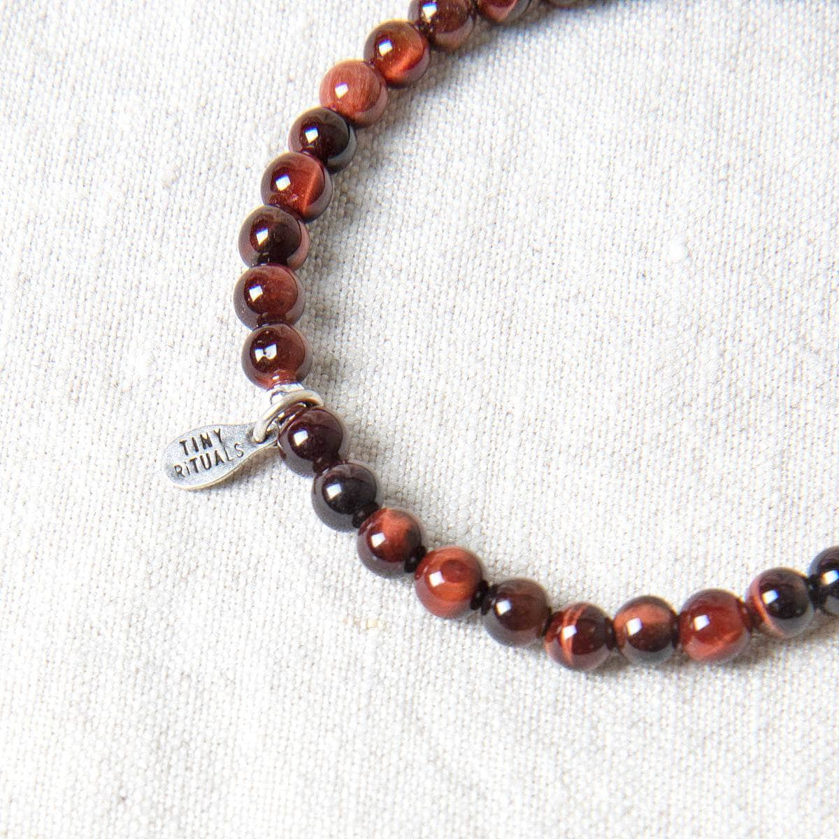 Red Tiger Eye Energy Bracelet by Tiny Rituals