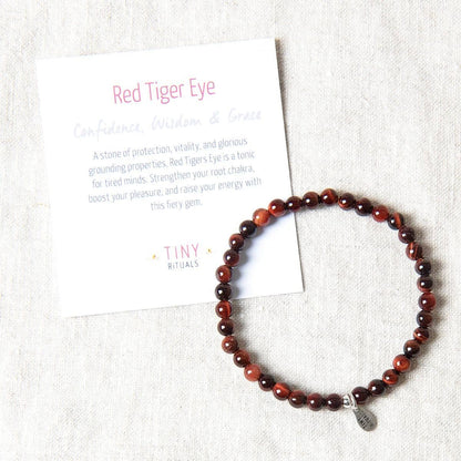 Red Tiger Eye Energy Bracelet by Tiny Rituals