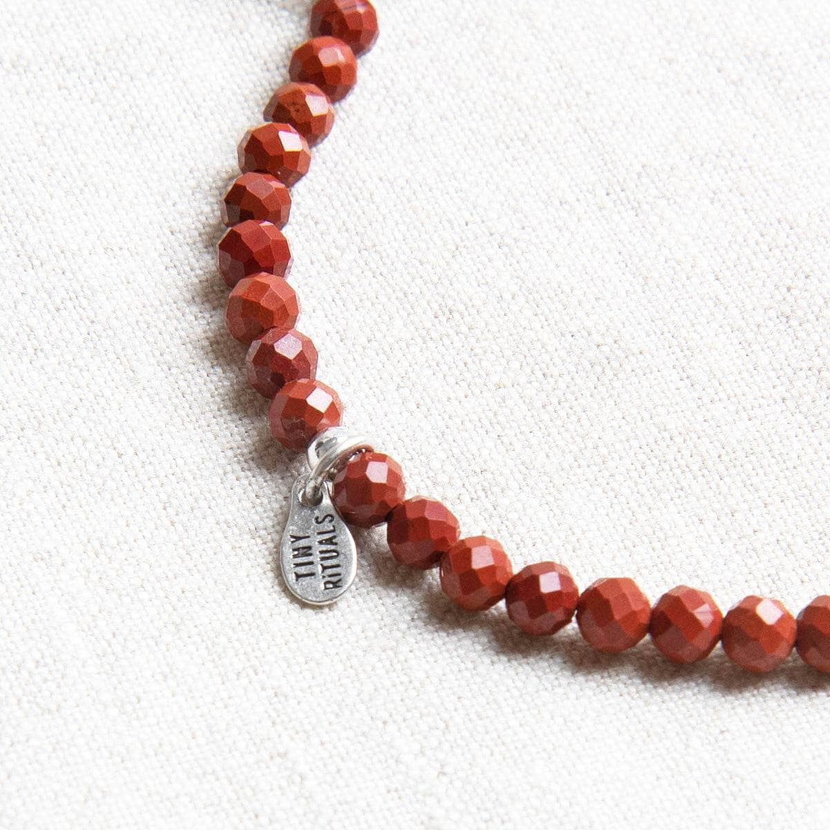 Red Jasper Energy Anklet by Tiny Rituals