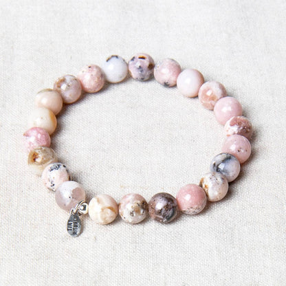 Peruvian Pink Opal Energy Bracelet 8mm by Tiny Rituals