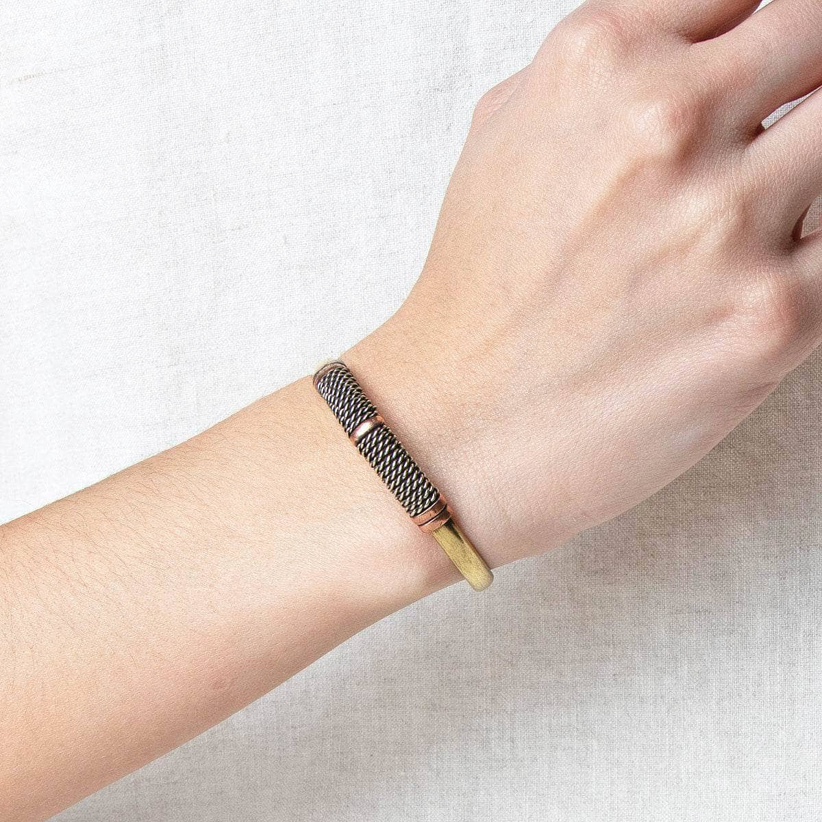 Tibetan Handcrafted Copper Healing Bracelet by Tiny Rituals