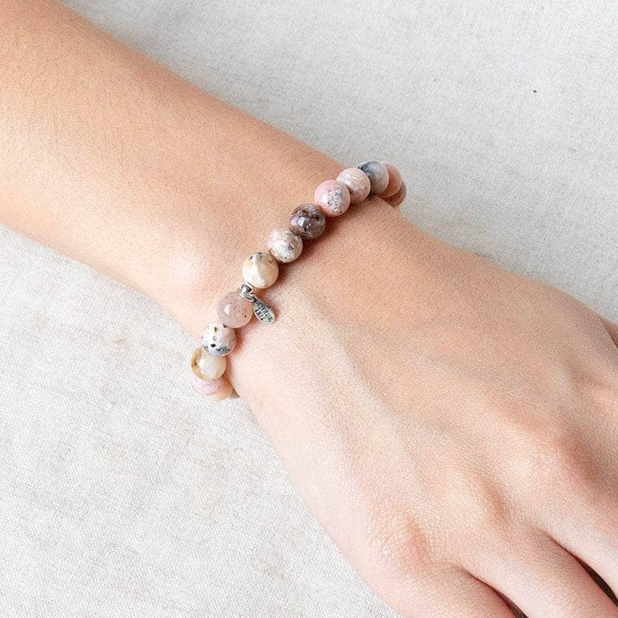 Peruvian Pink Opal Energy Bracelet 8mm by Tiny Rituals