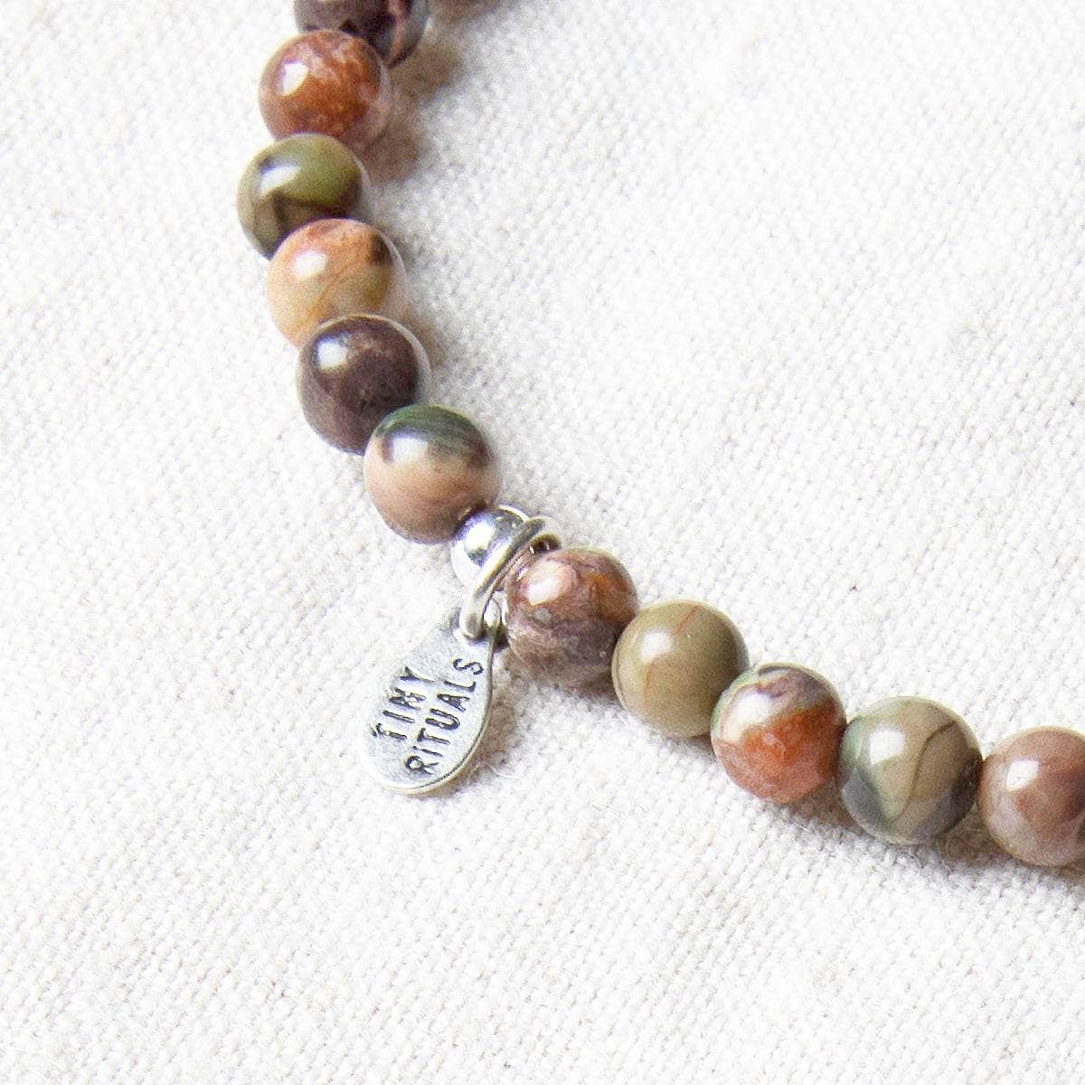 Natural Ocean Jasper Energy Bracelet by Tiny Rituals